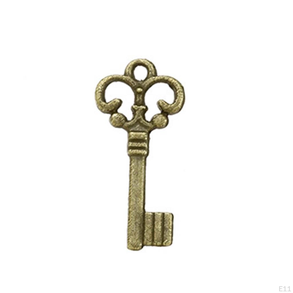 Antique Style Key Charms Collection, Small Metal Keys for Jewelry Making Supplies