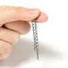 100pcs Extension Chain Necklace 5cm Bulk Bracelet Extended Chains Tail Extender For DIY Jewelry Making Components Wholesale
