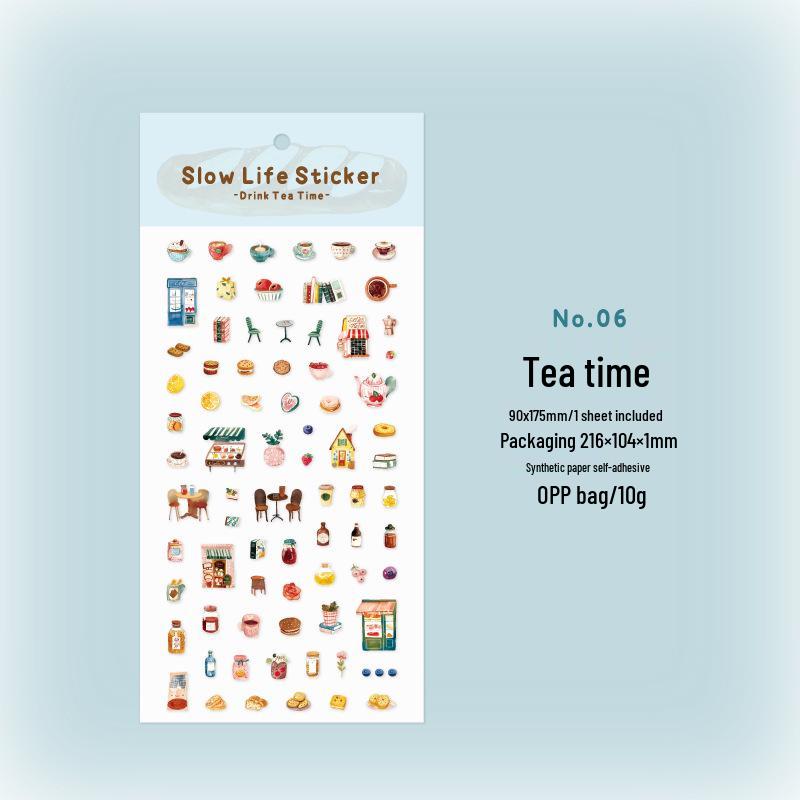 Twilight Plain Slow Life Vintage Journal DIY Decorative Phone Stickers