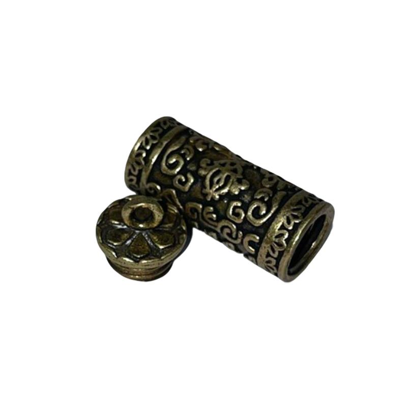 Vintage Brass Scripture Pendant Safety Auspicious Pendant Detachable Pendant