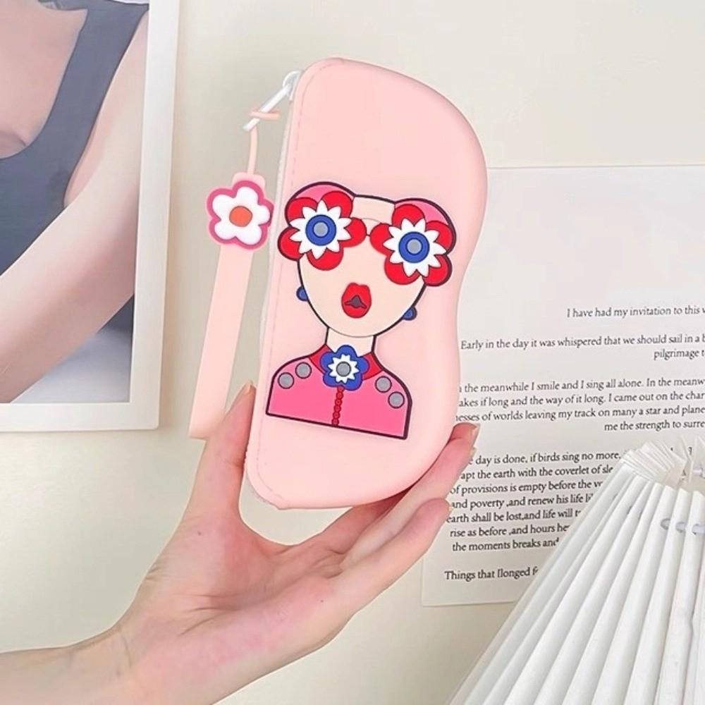 Dustproof Small Items Bag Multifunctional Sunglasses Pouch Simple Silicone Eyeglasses Case  Travel