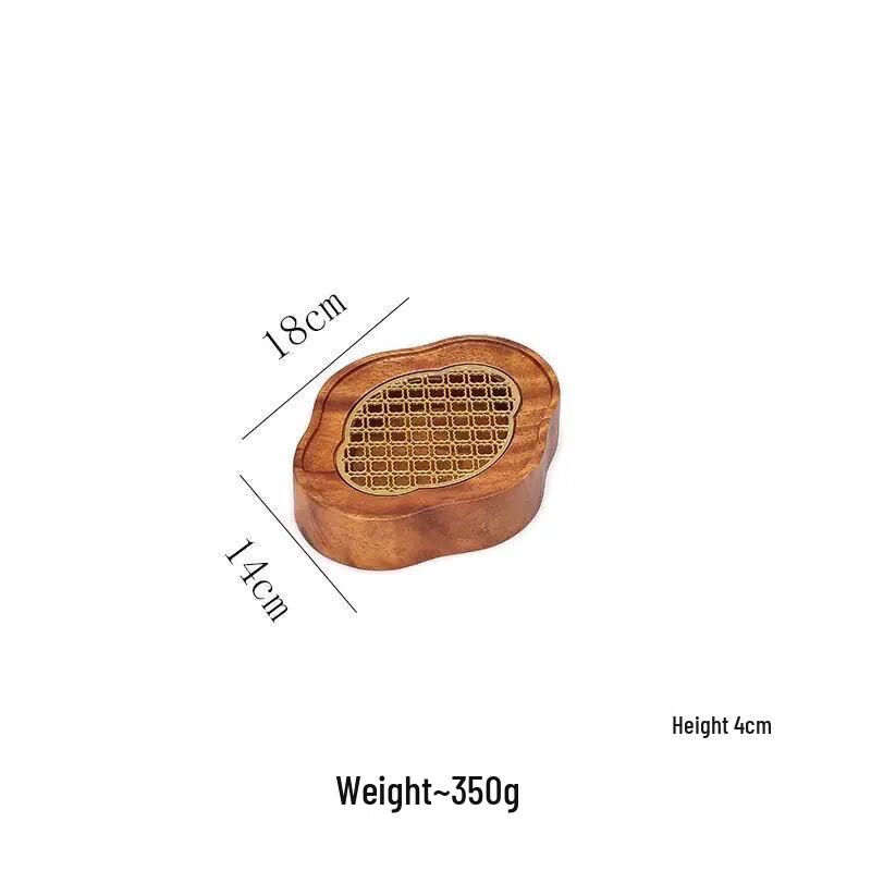 

OLOEY Wooden Tea Tray with Water Storage 18x14x4cm