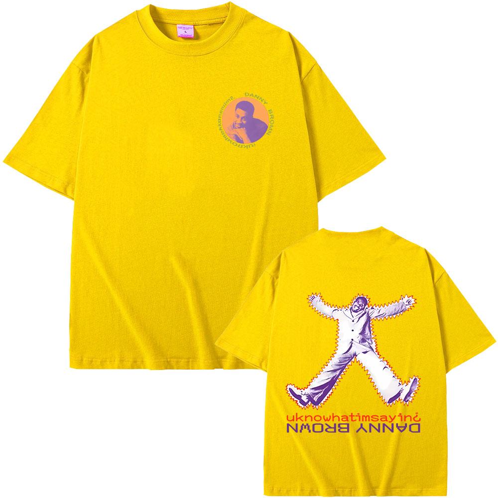Rapper Danny Brown Uknowhatimsayin Tshirt Quaranta Tour Tshirts Men Women Hip Hop Vintage Oversized T Shirts Summer Streetwear