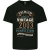 Premium Vintage 22nd Birthday 2003 Mens Light Cotton T-Shirt Unisex T-Shirt