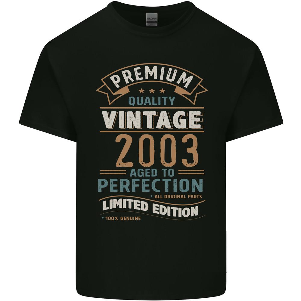 Premium Vintage 22nd Birthday 2003 Mens Light Cotton T-Shirt Unisex T-Shirt