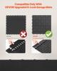 Male Garage Floors Transition Edge Kit, 15 PCS Sturdy PP Interlocking Modular Garage Floor Edging Slip-resistant, Easy Assembly Compatible Only With