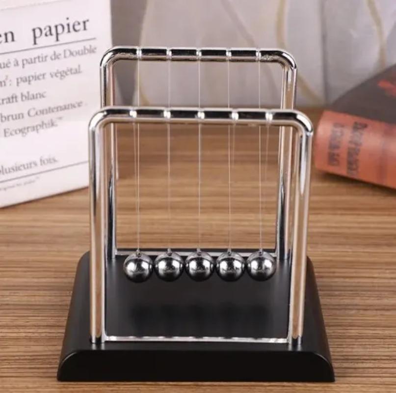 Pendolo di Newton Bilancia Sfera d'acciaio Forniture didattiche Fisica Scienza Pendolo Giocattoli da scrivania Antistress Regali Decorazione per la casa