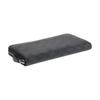 Coach Wallet Accordion Ong Accordion Print Wraparound Zip Closure Coated Canvas and Smooth Calfskin Men's Charcoal Bronze and Charcoal and Black