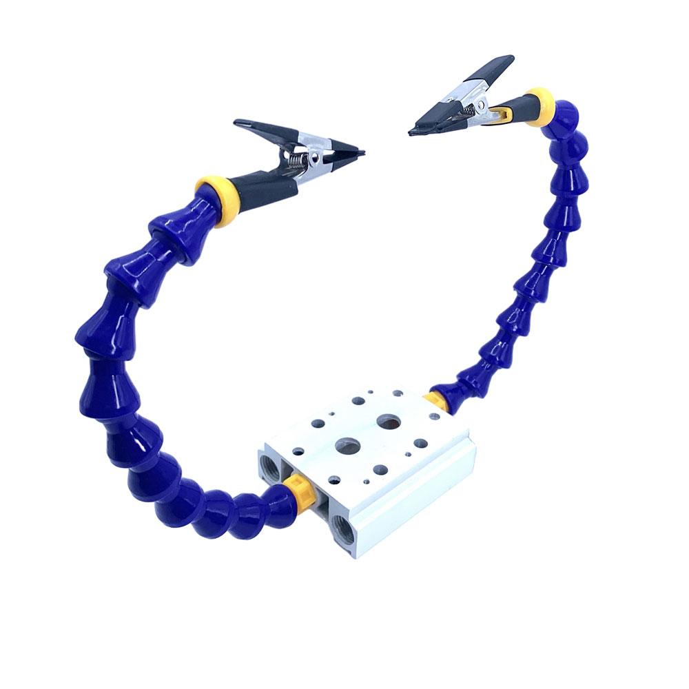 

Octopus Soldering Helping Hands Bench Vise Table Clamp with Flexible Arms Solder Iron Holder PCB Repair for TS101 TS100 PINE64