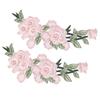 2pcs Flower Design DIY Clothing Accessories Cotton Flower Cotton Patch Unique Iron-On Patch  Vests