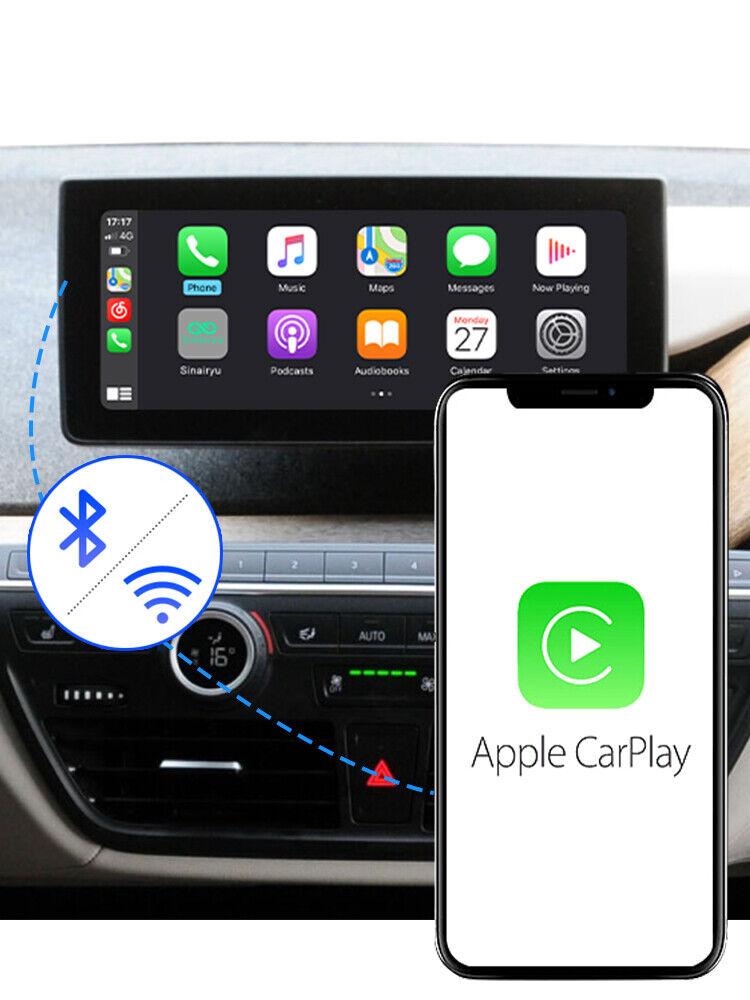 Sinairyu Wireless CarPlay Android Auto Interface Compatible for BMW I3 I8 I01 NBT EVO System 2012-2020 with Mirror Link AirPlay Car Play Functions
