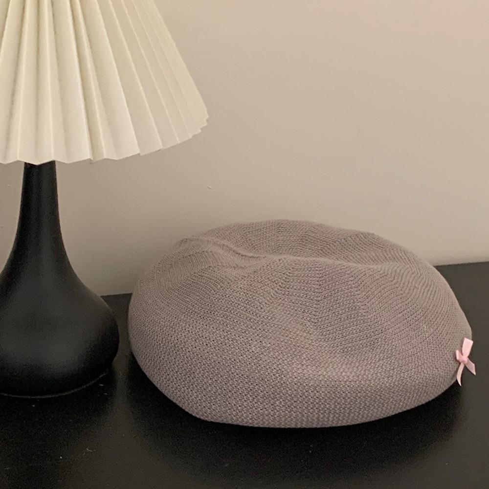 Cute Octagonal Hat Thin Newsboy Cap Personality Painter Hat  Four Seasons