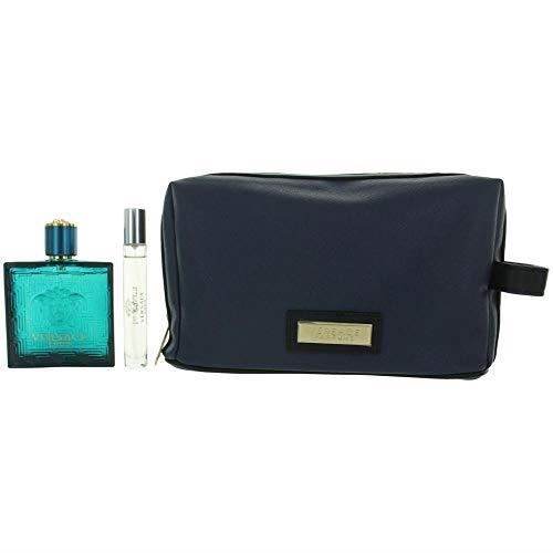 Coffret cadeau - VERSACE - Eros Pour Homme - Eau de Toilette 100 ml - 3 pièces - Frais, boisé, oriental