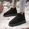 Fashion 2024 Winter New Women Slip on Thickened Plush Snow Boots Women Warm Simple and Versatile Comfortable Shoes Shoes for Women