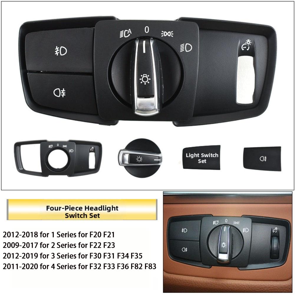 For BMW Foglight Button Cover Head Lamp Rotary Headlight Switch for 1 Series F20 F21 and 2 Series F22 F23 Replacement