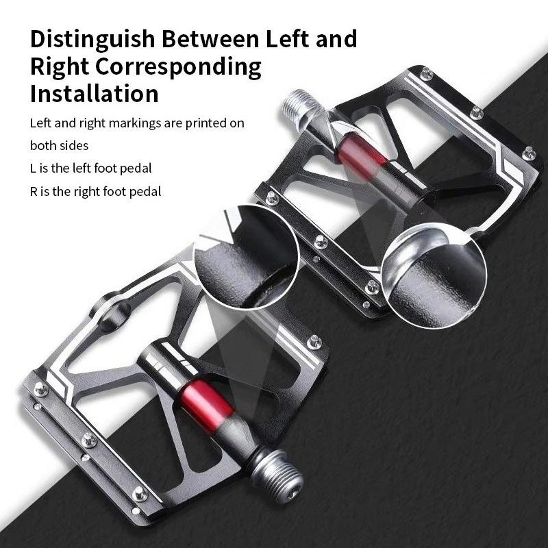 Aluminum Alloy 3 Bearing Bicycle Pedals Widen Anti-slip Cycling Road/MTB Bike Pedals
