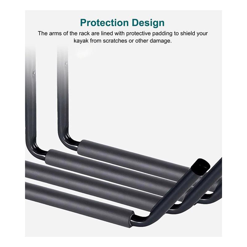 Good-Kayak Storage Hook Wall Mount Light Weight Scratch-Resistant Canoe Hangers Garage Rack Surfski Paddleboard Snowboa