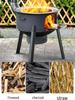 Portable Wood-Burning Stove for Home and Outdoor Use - Large Wok Stand, Clay Pot Compatible, Ideal for Rural Areas and Camping