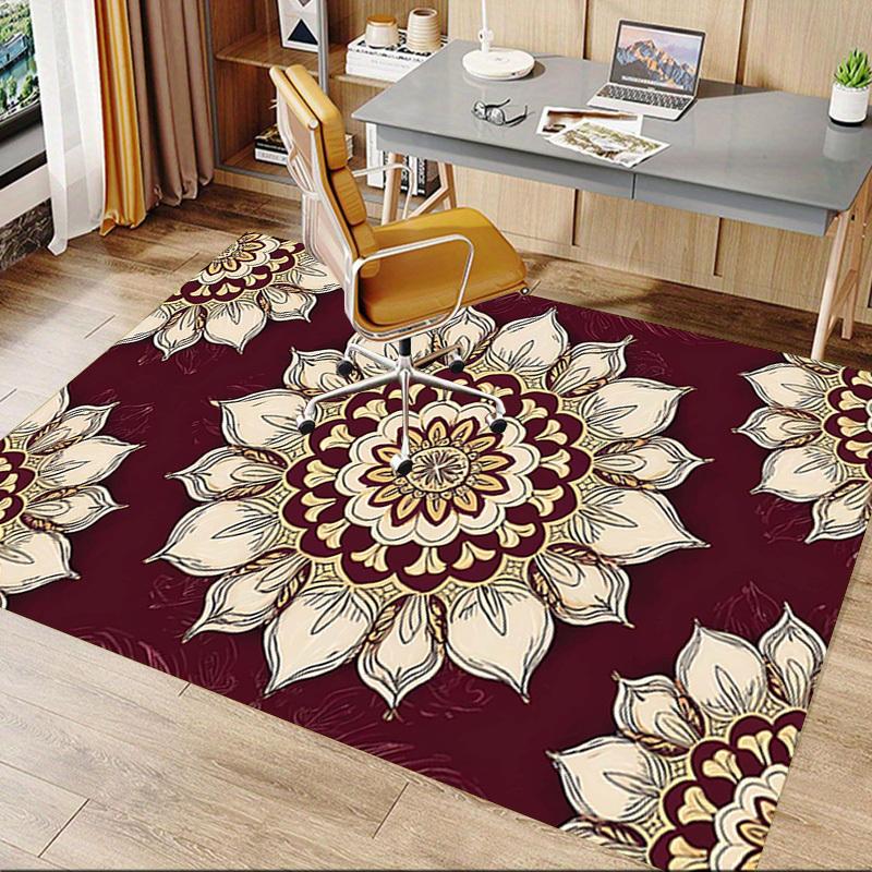 1PC Floral Pattern Extra Large Non Slip Floor carpet, Office, family, Studio   Large Area Rug Indoor Rugs, Bold Statement Piece