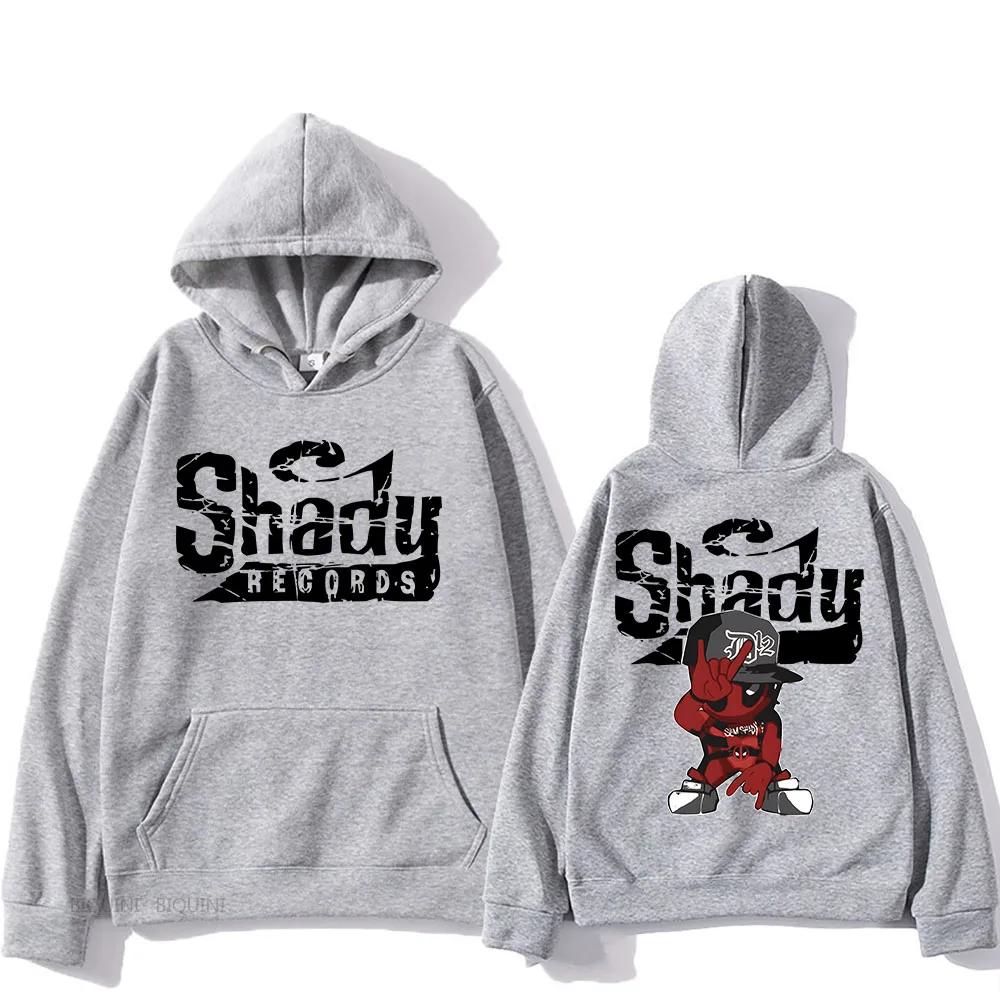 Houdini Album Printed Hoodies Eminem Shady Records Sweatshirts Streetwear Long Sleeve Casual Hip Hop Men Women Clothing