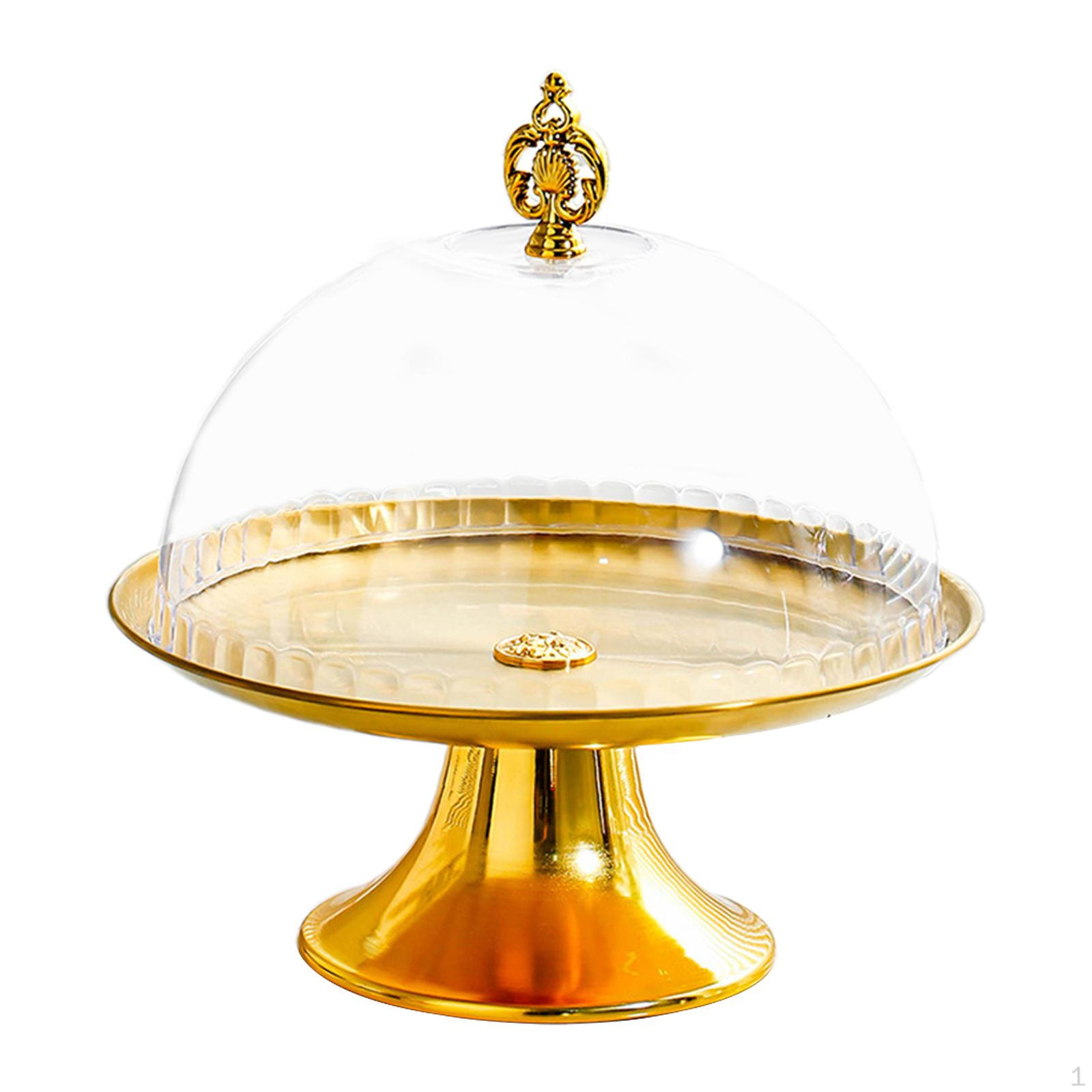 

Подставка для торта, поднос, многофункциональная круглая тарелка для демонстрации десертов, закрытое сервировочное блюдо с куполом 23cm