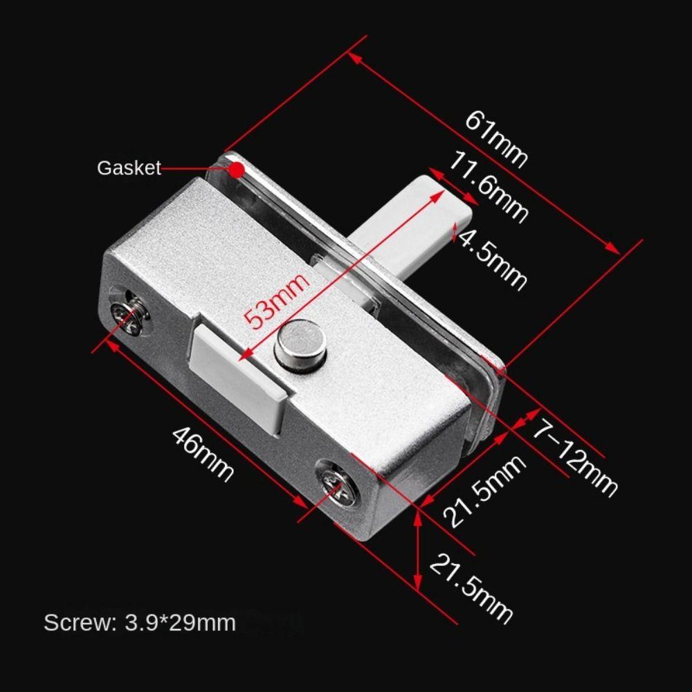 

Creative Zinc Alloy Sliding Door Latch Hardware Durable Spring Latch Anti-theft Security Bolt Latch Door