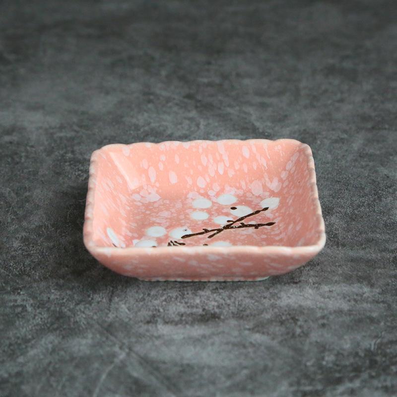 Ceramic Taste Dish Small Plate Mini Soy Sauce Tray Saucer Seasoning Bowl Jam Nut Porcelain Tableware Household Kitchen Supplies