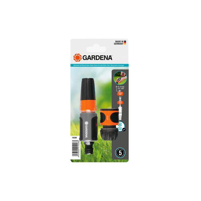 GARDENA Nécessaire de base – Adapté tuyau Ø15mm – Compatibilité Original GARDENA System – Kit complet – Garantie 2ans