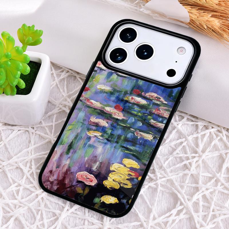Monet Oil Painting Shockproof Phone Case for iPhone 17 Air 16e 15 11 12 14 13 Pro Max Cover Coque