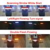 New Motorcycle 24LEDs High Bright Amber Turn Signal Indicator Light Front Rear White Day Running Light Flowing Red Brake Lamps