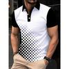 Men's Polo Shirt, 3D Printed, Business Style, Suitable for Polo Sports, Suitable for All Seasons.