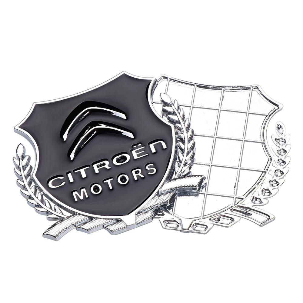 1 pièce 3D Metal Épis de blé Décoration de carrosserie de voiture Autocollant Badge Emblème Pour Citroen C1 C3 C4 Grand Picasso C4L C5 C6 VTS DS Accessoires