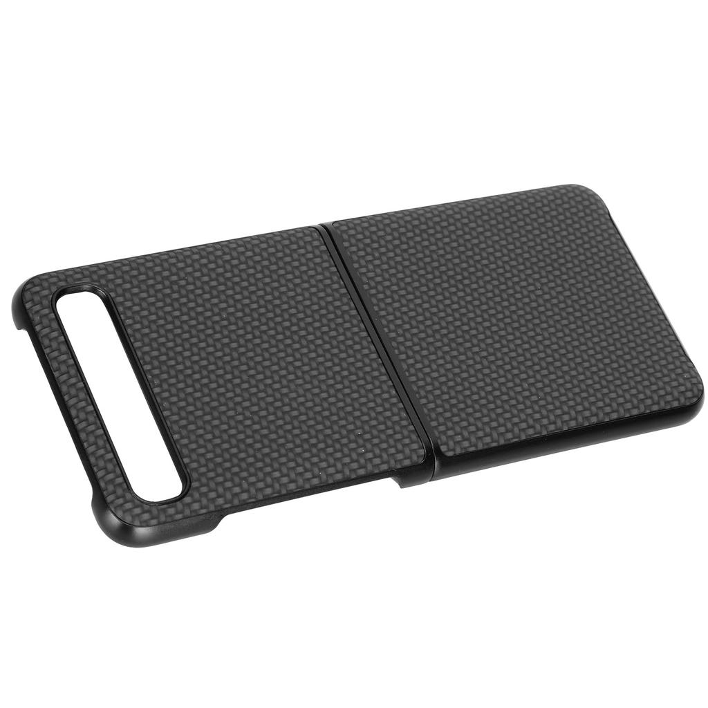 Carbon Fiber Textured Phone Case for Samsung Galaxy Z FLIP Smartphone with Flip Screen