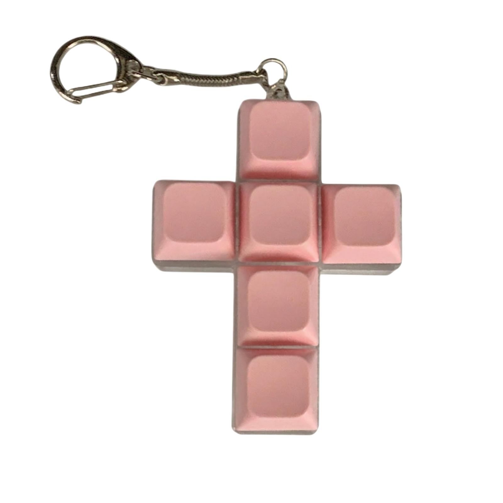 

Cross-shaped Stress-relieving Toy Silicone Cross Squeezer Keyboard Keys Squeezer Slow Cross Mechanical Keyboard Feel Stress-relieving Toy розовый