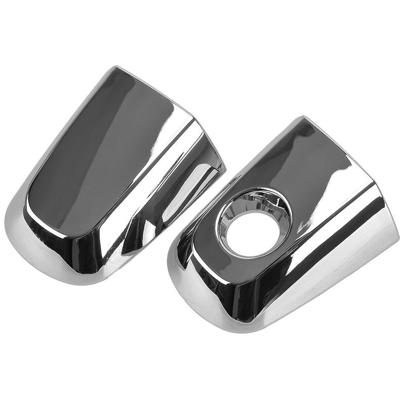 

5716A065 1 Pair Exterior Door Handle Cap Cover Key Hole Chrome Silver Plastic Fit for Mitsubishi L200 Trion Montero 2008-2015