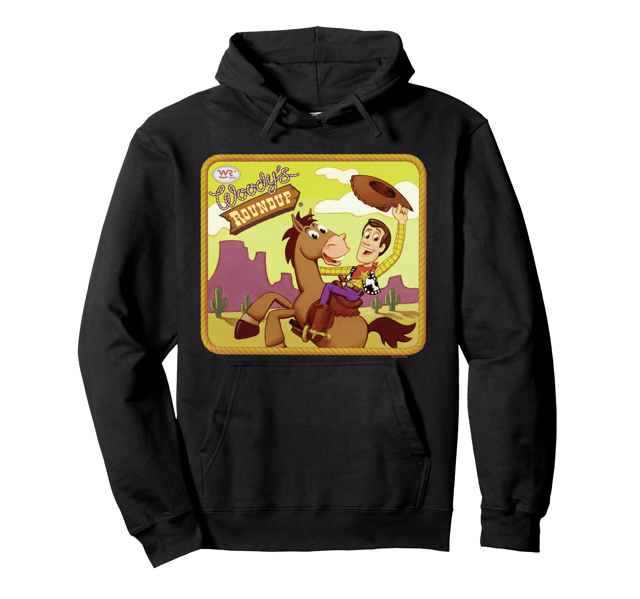 

Disney Pixar Toy Story Woody s Roundup Vintage TV Show Hoodie