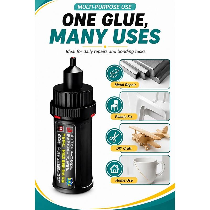 Super Strong Glue 10 Seconds Quick Drying Waterproof Heat Resistant For Home Diy Repair Metal Plastic Bonding