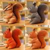 Plush Squirrel Cartoon Toy Cartoon Stuffed Doll  Decoration Kids Gifts Cute