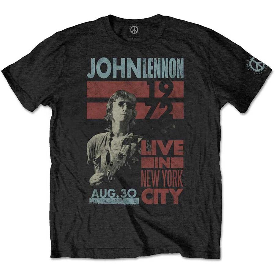 John Lennon - Live In New York City - Black T-shirt S