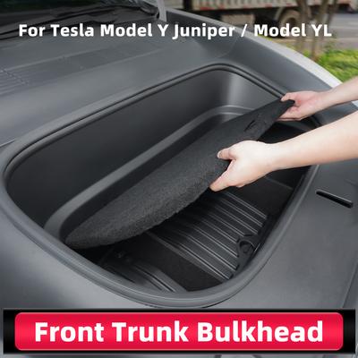 Voor Tesla Model Y Juniper 6-zits Model YL 2025 2026 Auto Voorste Kofferbak Interval Combinatie Scheidingswand Voorste Reservewielbak Organizer
