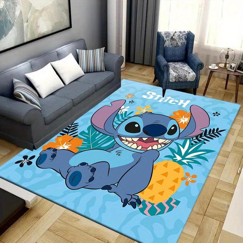 1pc Stitch Pattern Area Rug Soft Flannel Floor Mat for Living Room,Office,Bedroom and Carpet