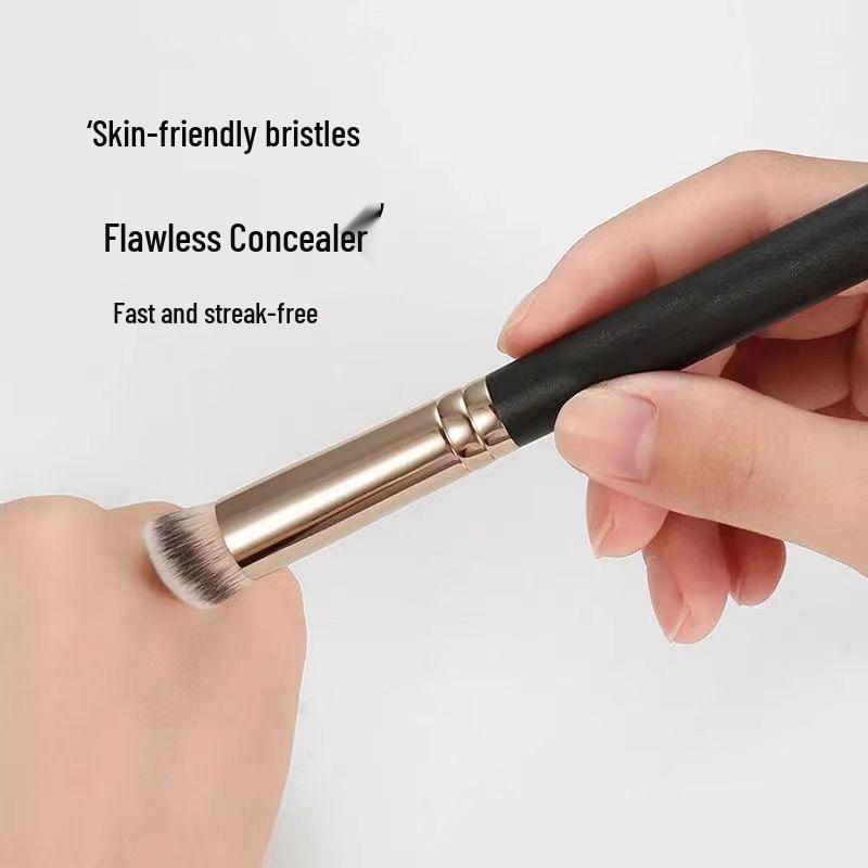 Okrągły pędzel do korektora 270, precyzyjny pędzel pod oczy 370, miękki pędzel do podkładu 170 bez smug dla wizażystów