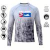 Mens Quick-Dry UV Protection Fishing Shirt Long Sleeve Outdoor Performance Top Summer Sports