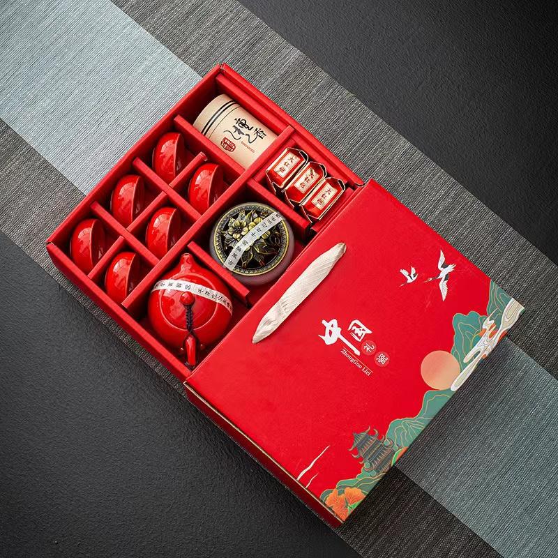 Kungfu tējas komplekts, vīraka deglis, dāvanu