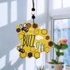 Bee Sign Decor Art Wood Bees Cutout Crafts Cute Bee Honey Bee Day Wall Tree Hanging Ornaments