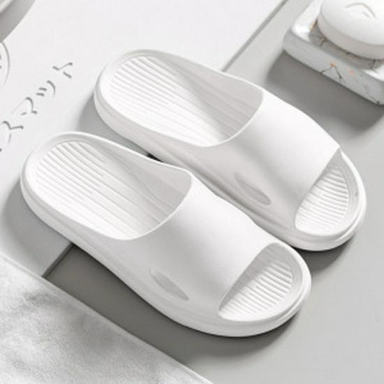 Unisex Summer Bathroom Slippers: Lightweight, Thick-Soled, Indoor Cool Shoes for Couples