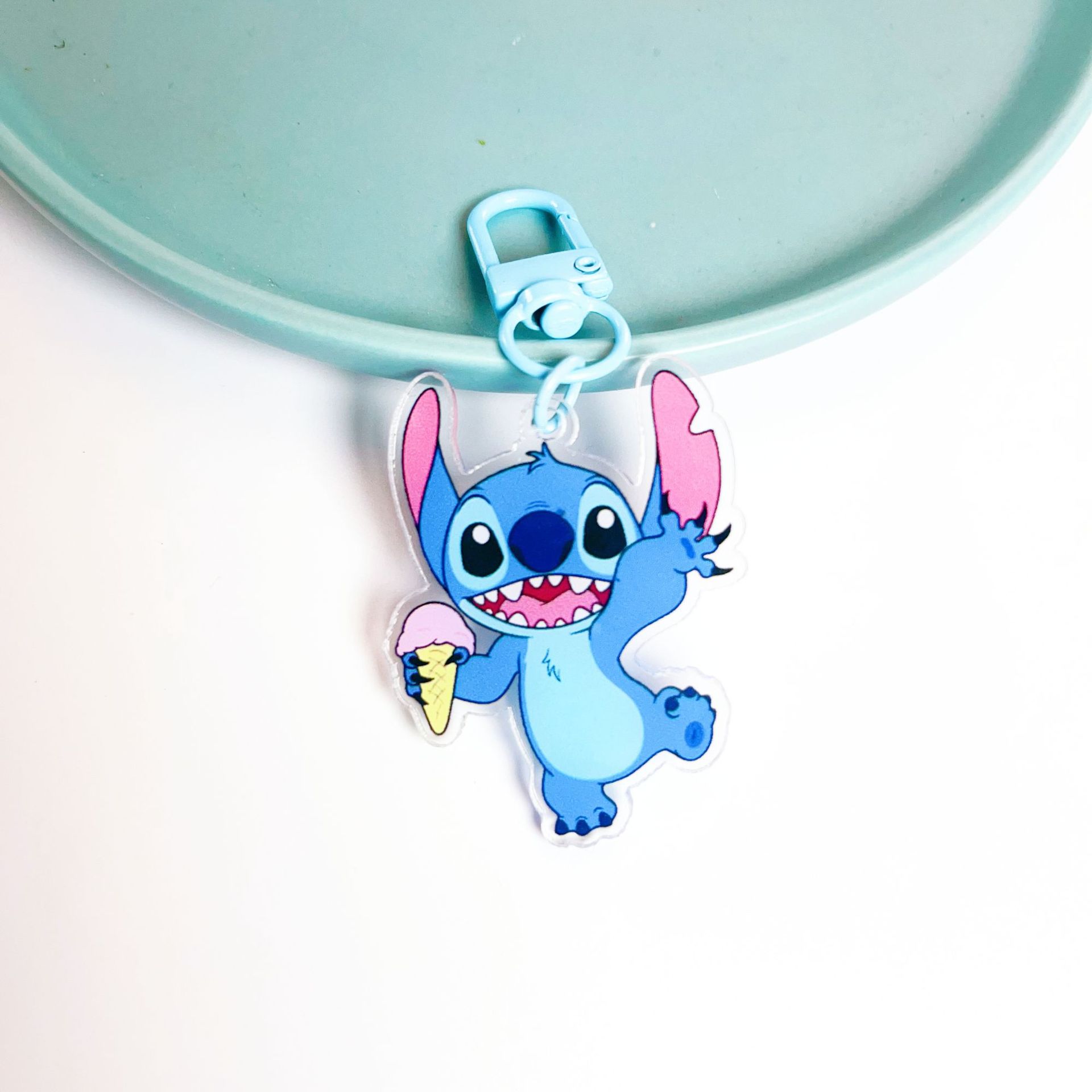 Stitch Character Acrylic Keychain Anime Peripheral Double-sided Transparent Gift for Classmates To Decorate Anime Cartoon Frind