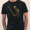 T-Shirt Zombie mit Katana – Apokalyptischer Krieger Style, Horror FunshirtWird in neuem Fenster oder Tab geöffnet