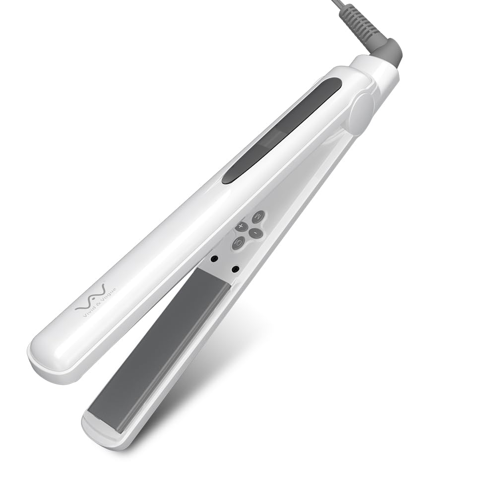 VAV Professional Hair Temperature Curl Suitable for Men and Suitable for Overseas Use Straightener, 140-230°C Adjustable, & Straighten, Ceramic,
