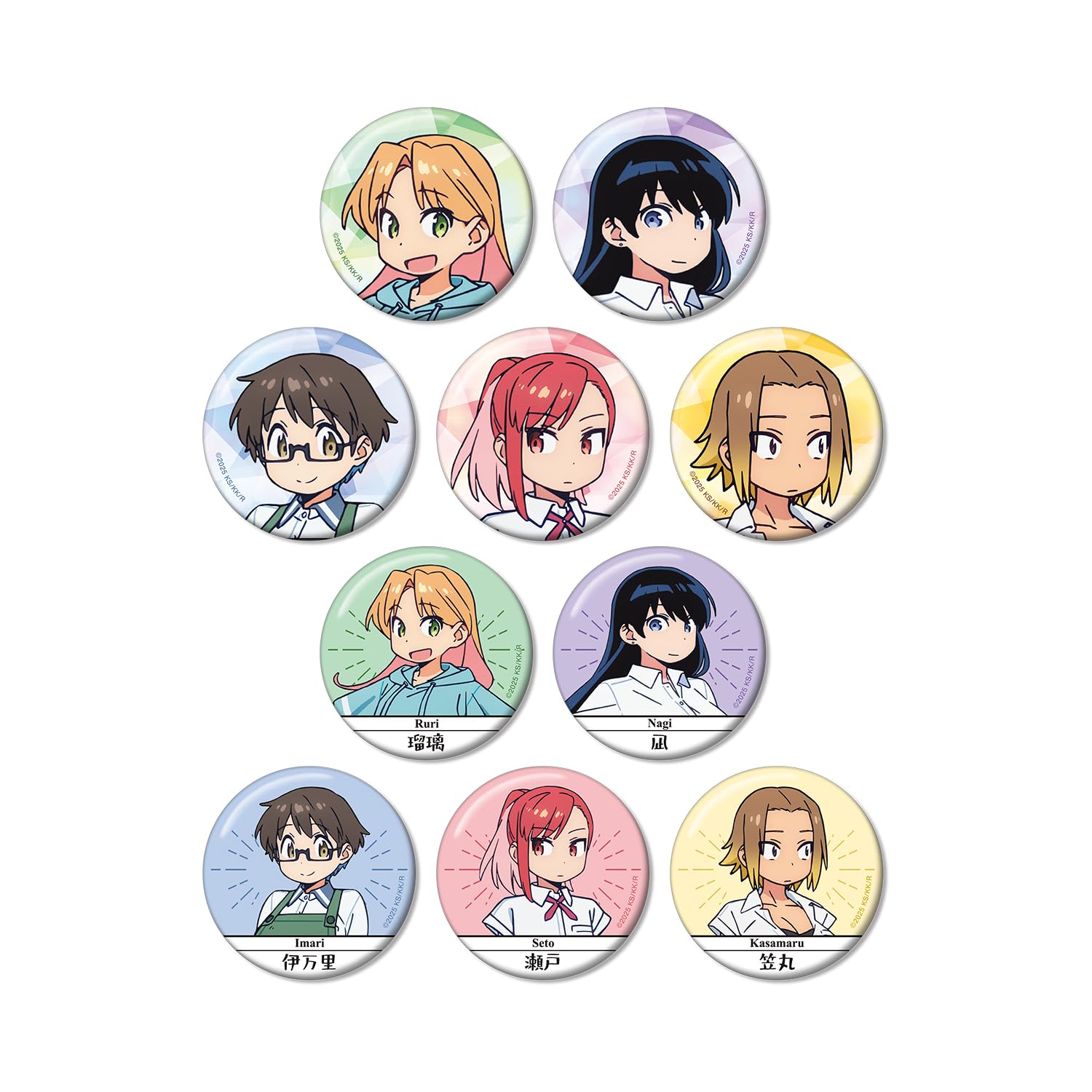 

TV Anime no Trading Badges Box of 10 Ruri Houseki